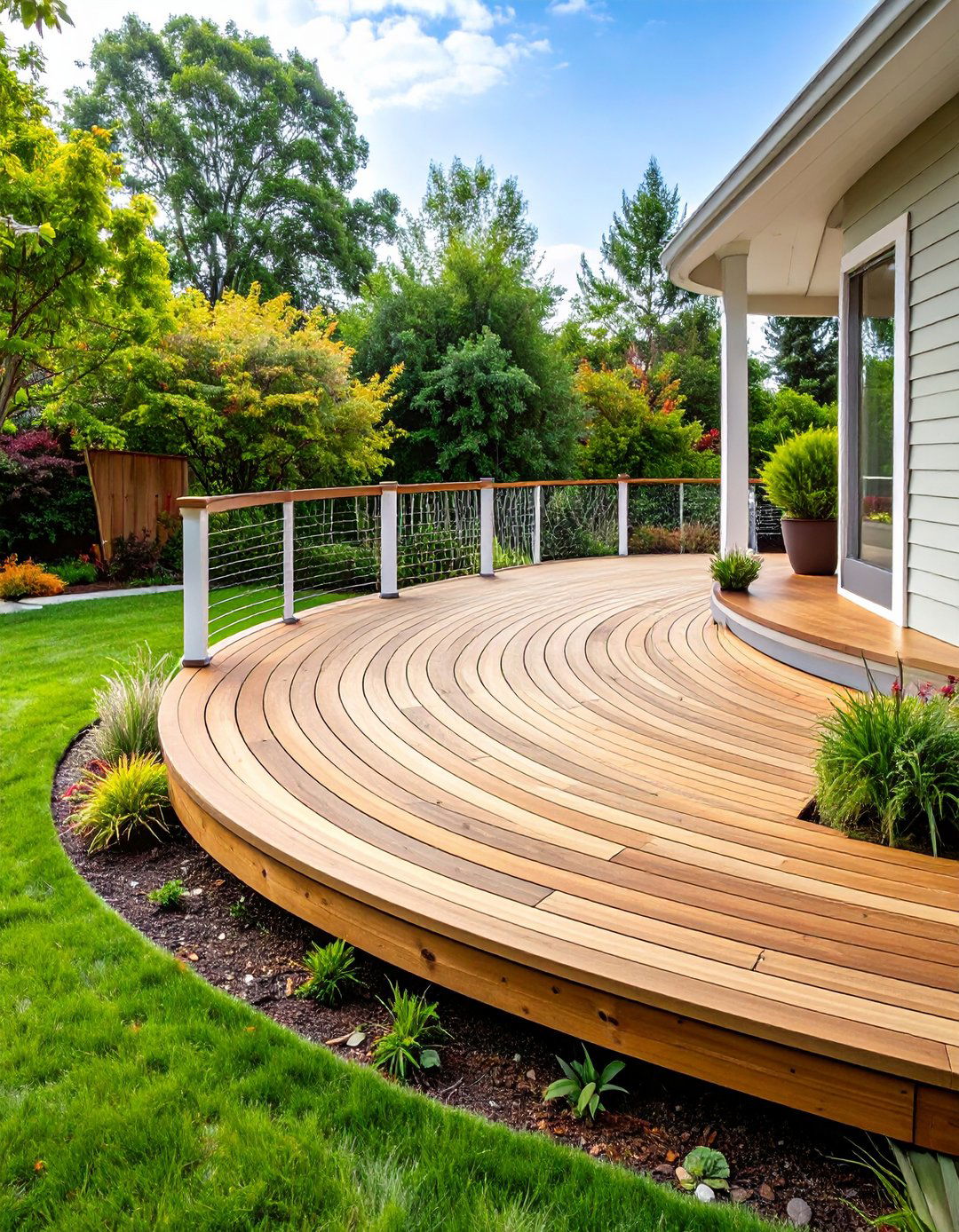 Curved Edge Platform Deck - 24 Platform Deck Ideas