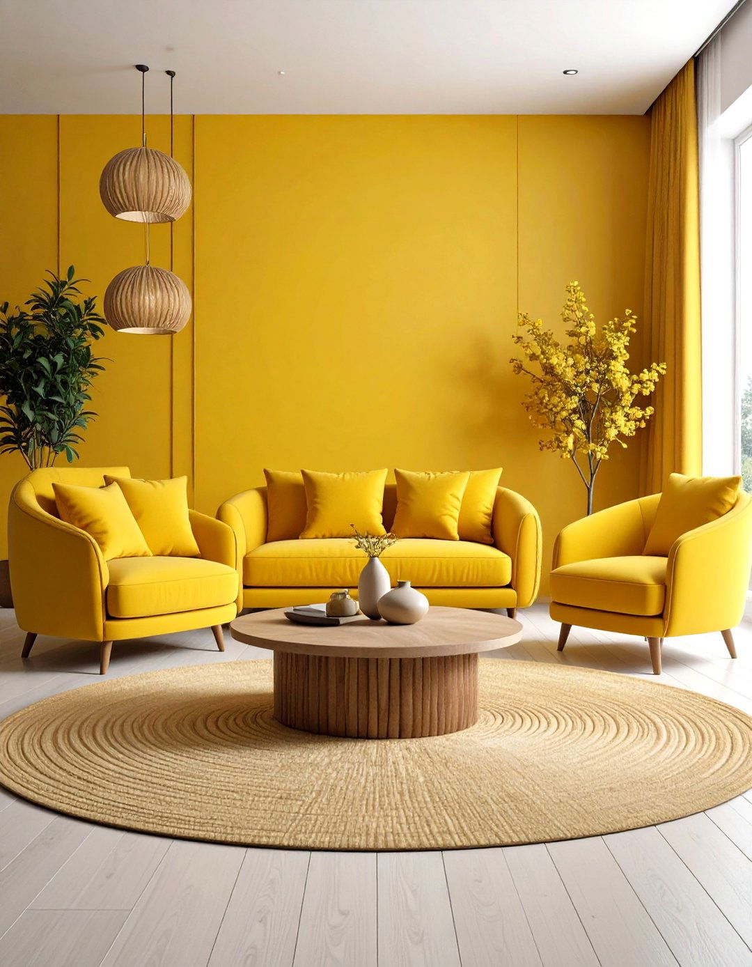 Curved Furniture Focus - 24 Large Living Room Ideas