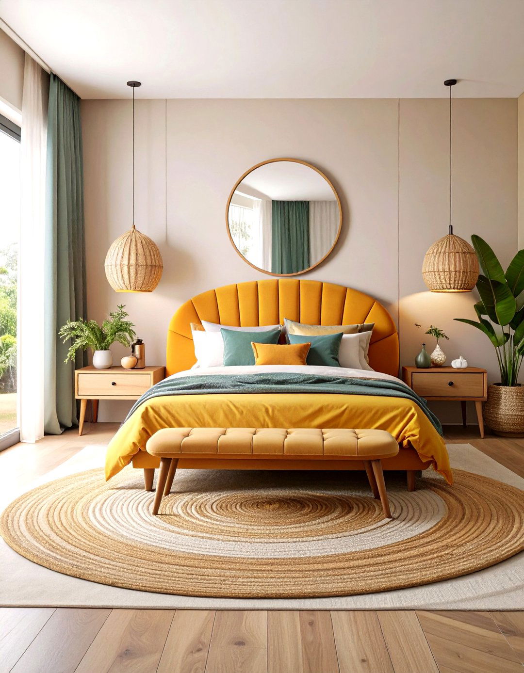 Curved Furniture and Soft Lines - 24 Master Bedroom Ideas