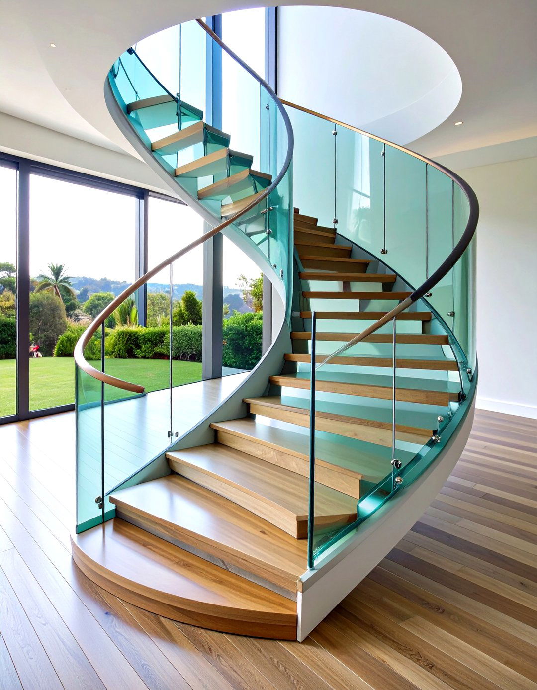Curved Glass Balustrade Systems - 24 Stair Railing Ideas
