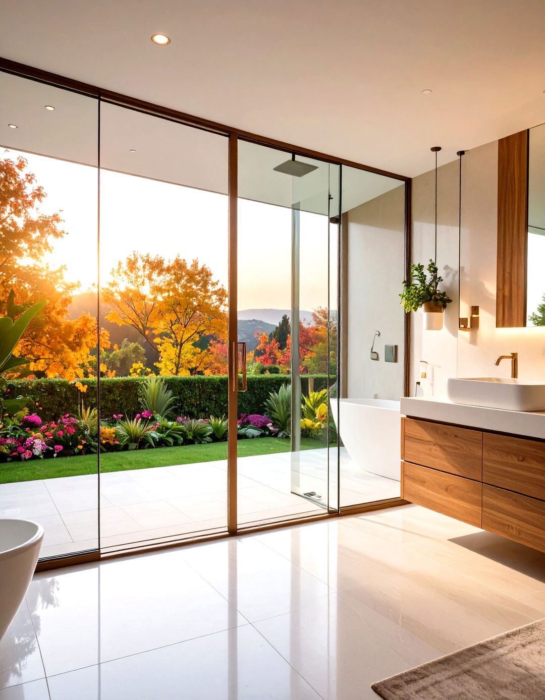 Curved Glass Bathroom Doors - 24 Bathroom Door Ideas