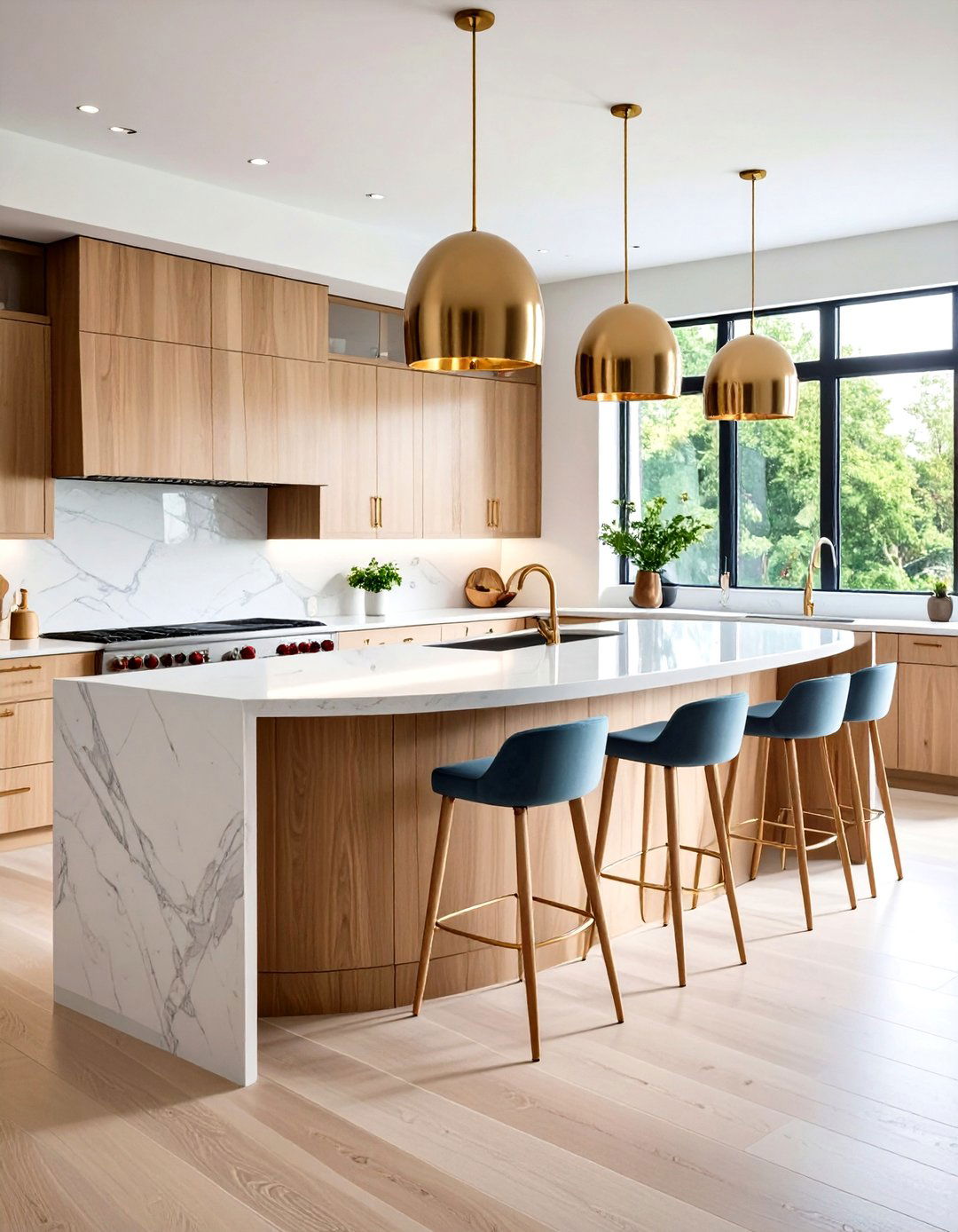 Curved Kitchen Island Bar - 24 Kitchen Bar Ideas