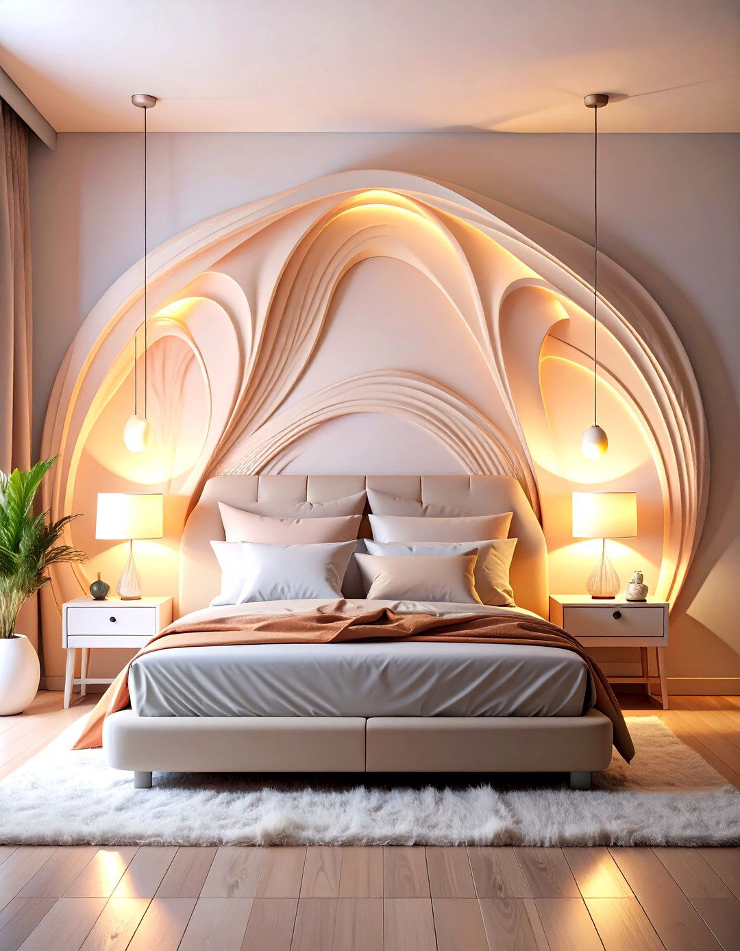 Curved Organic Form Fixtures - 24 Bedroom Wall Sconce Ideas