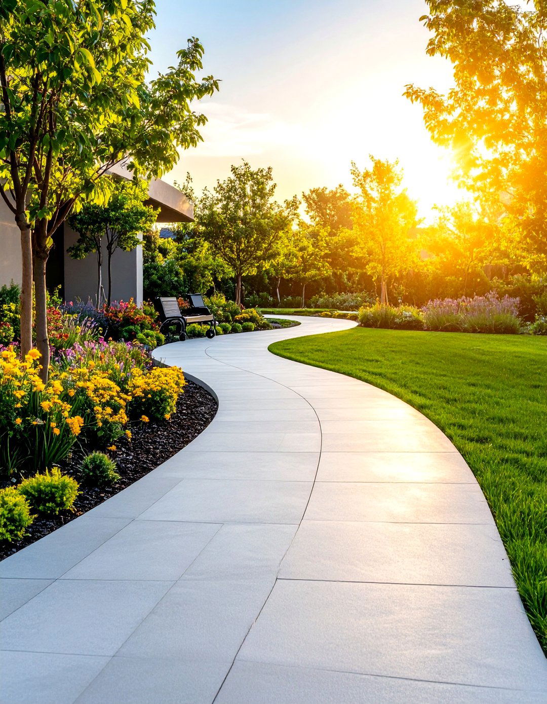 Curved Pathways for Accessibility - 24 Curved Walkway Ideas