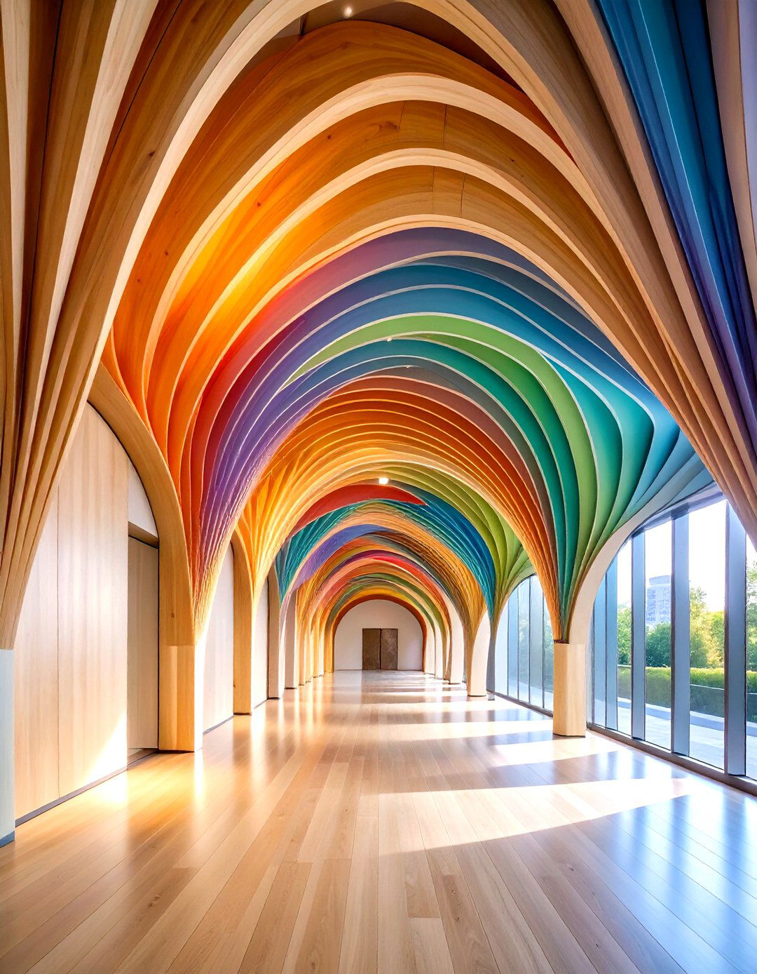 Curved Plywood Ceiling Installation - 24 Plywood Ceiling Ideas