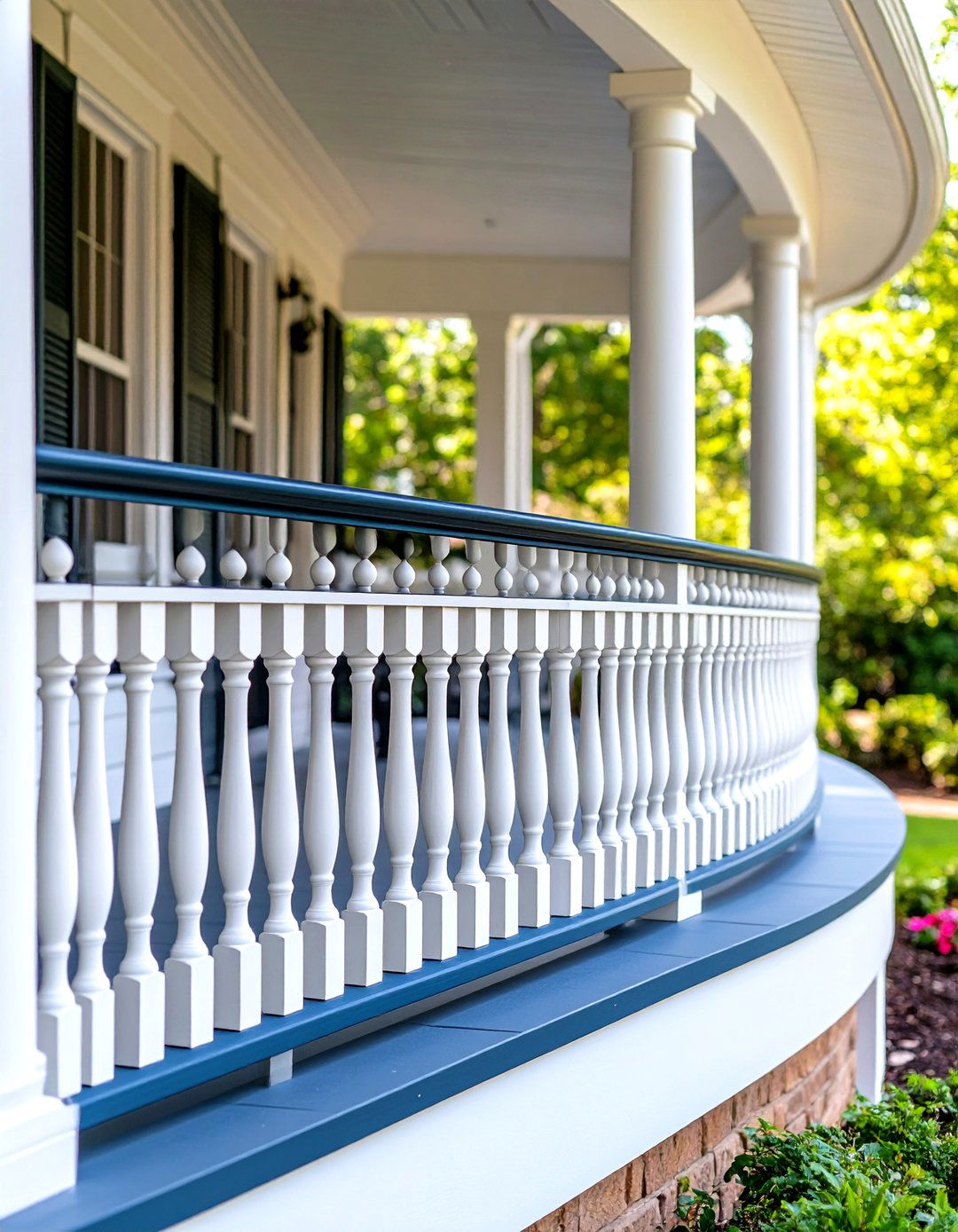 Curved Porch Railing Design - 24 Porch Railing Ideas
