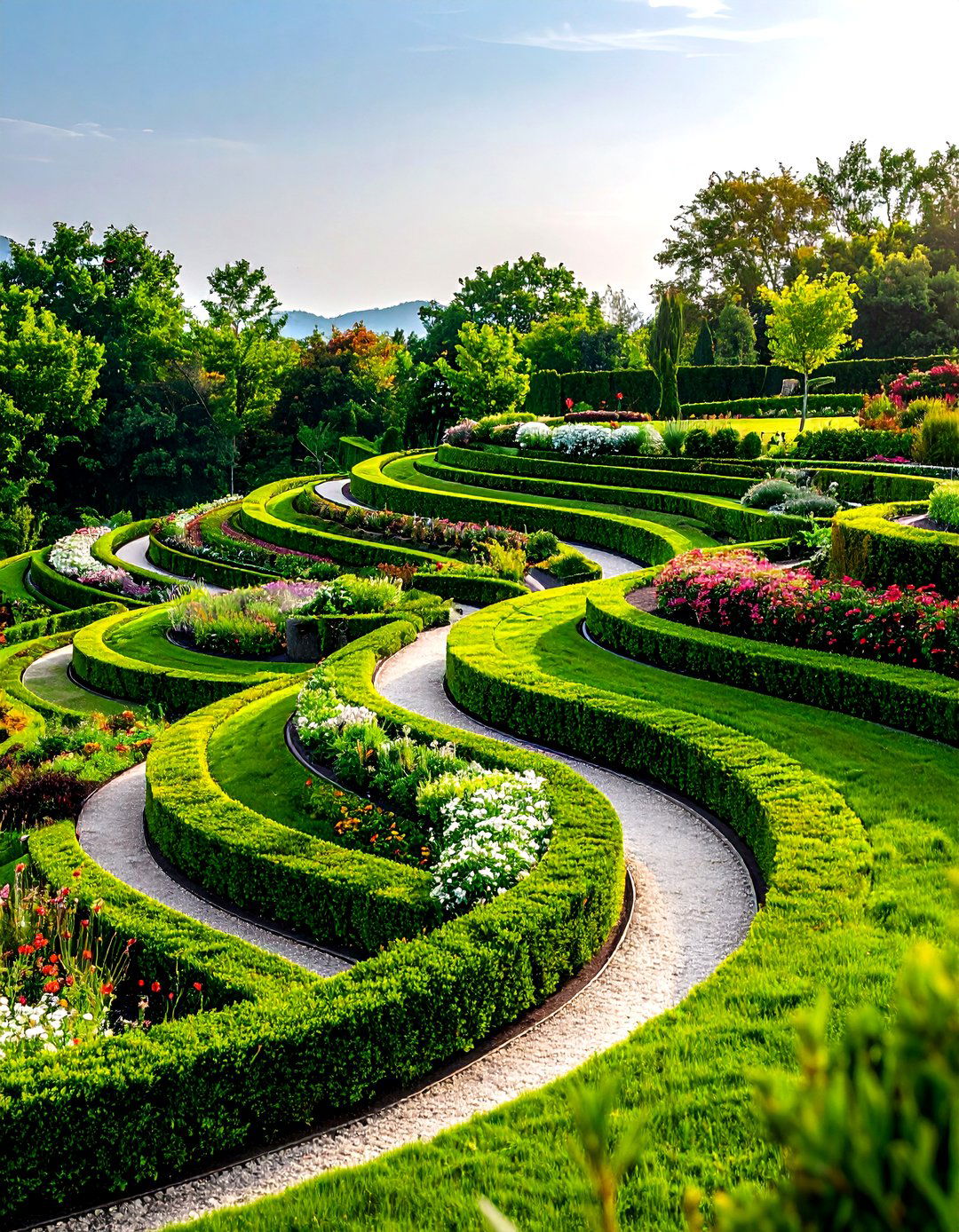 Curved Vs Linear Terraced Designs - 24 Terraced Garden Ideas