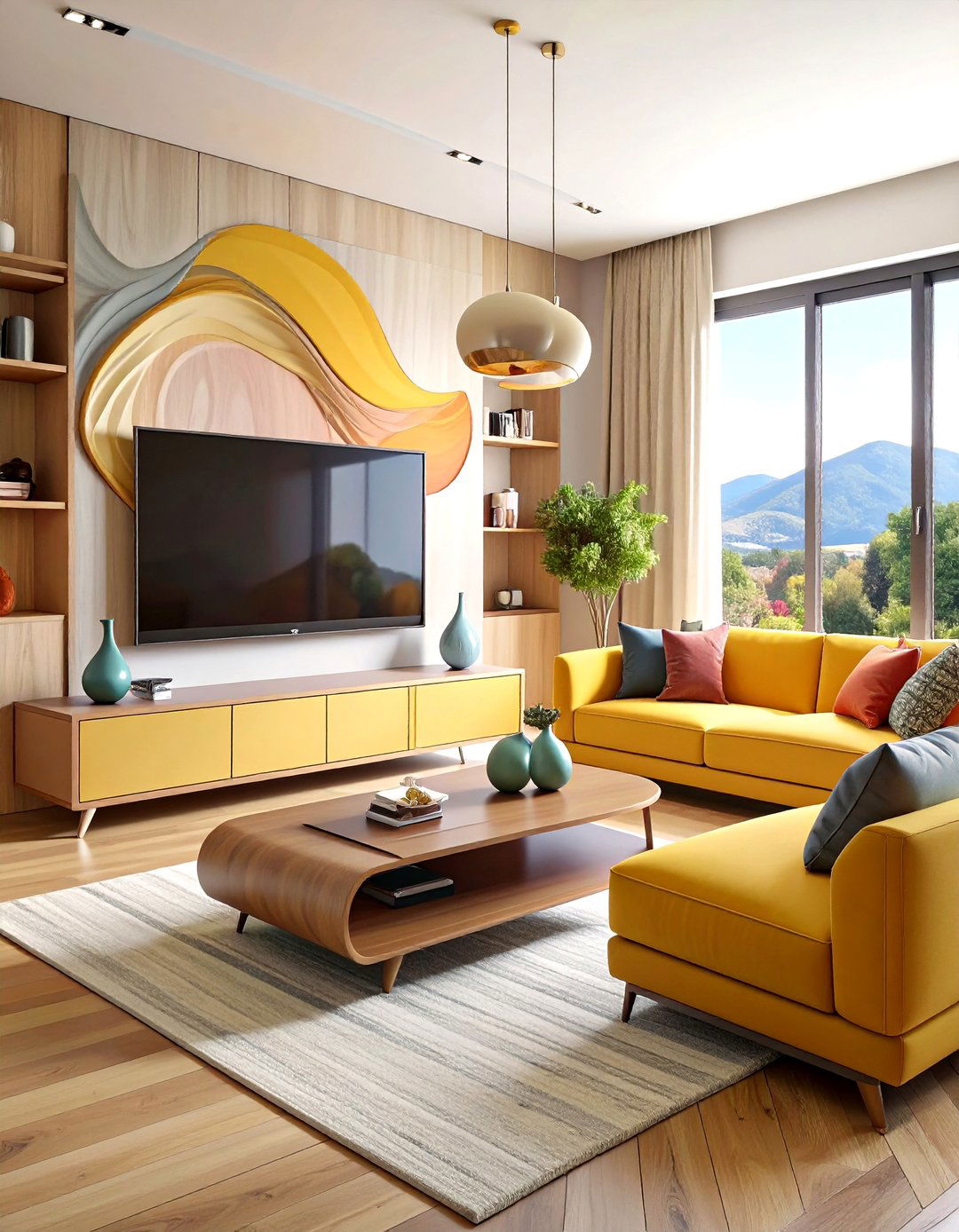Curved and Rounded TV Consoles - 24 Tv Stand Ideas