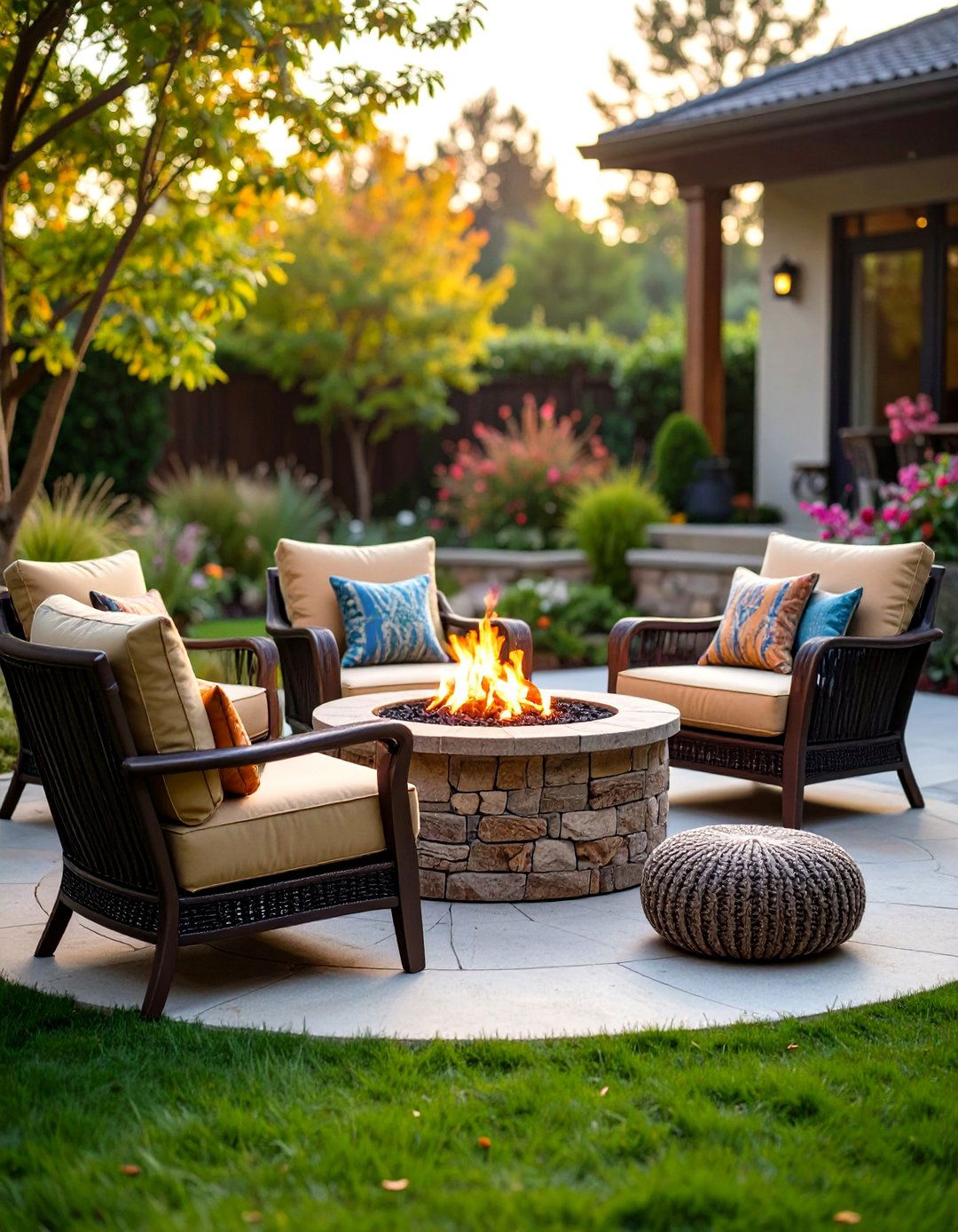 Cushioned Club Fire Pit Chairs - 24 Fire Pit Chair Ideas