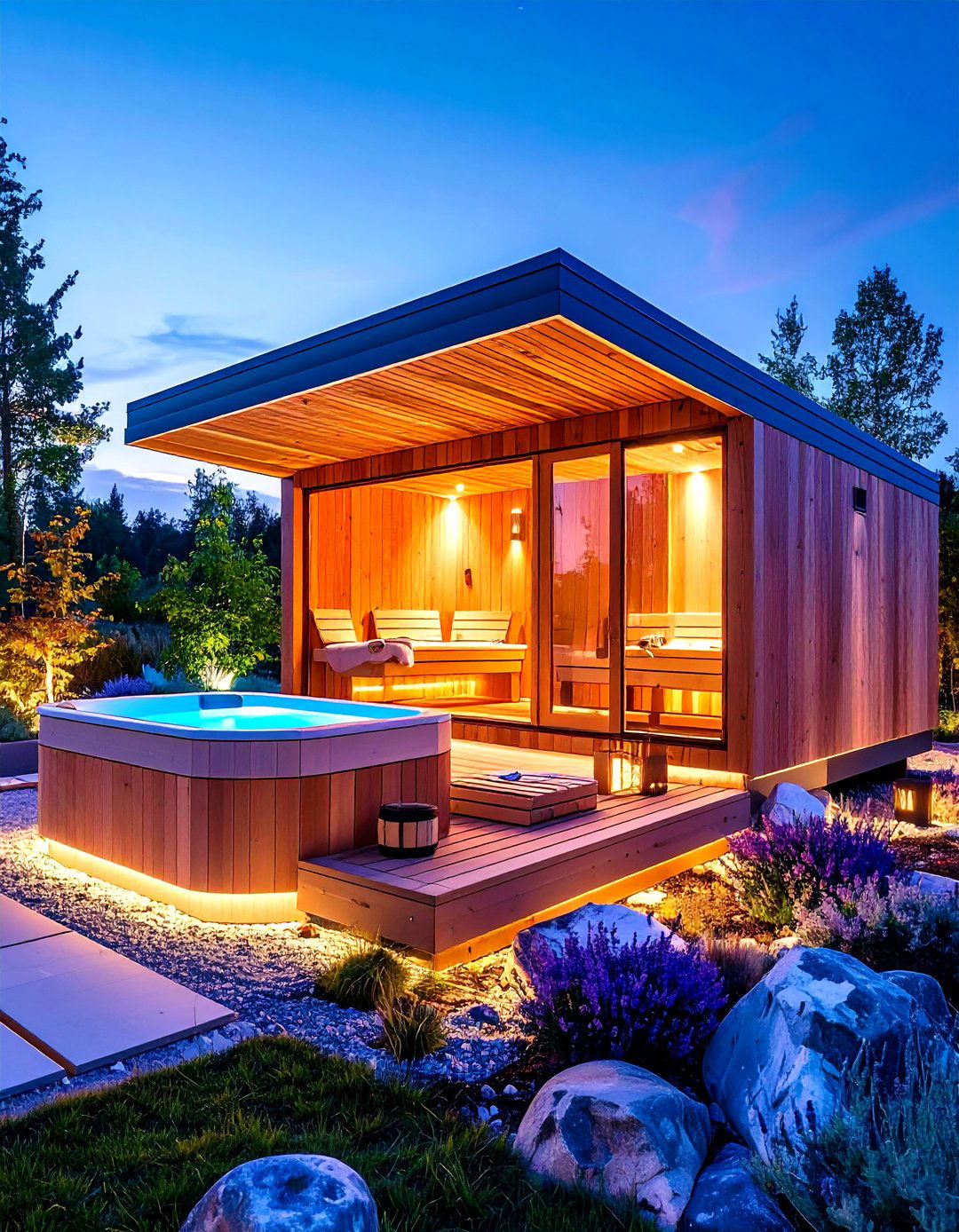 Custom Architectural Sauna Design - 24 Outdoor Sauna Ideas