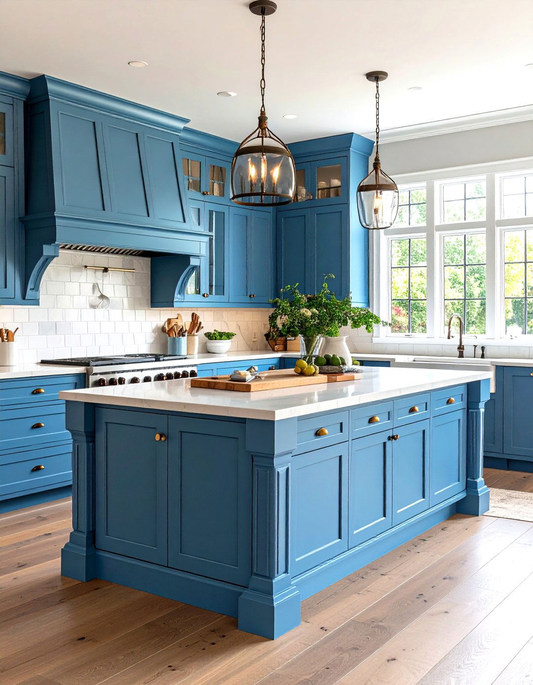 Custom Built In Storage Island - 24 Farmhouse Kitchen Island Ideas