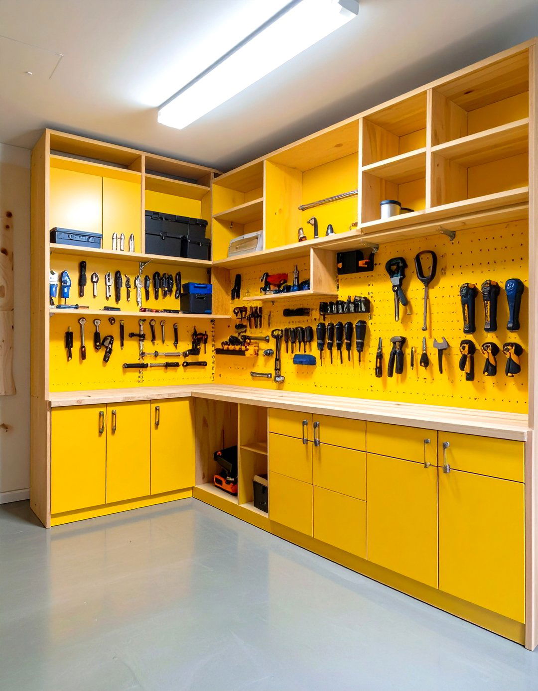 Custom Built In Tool Storage - 24 Power Tool Storage Ideas