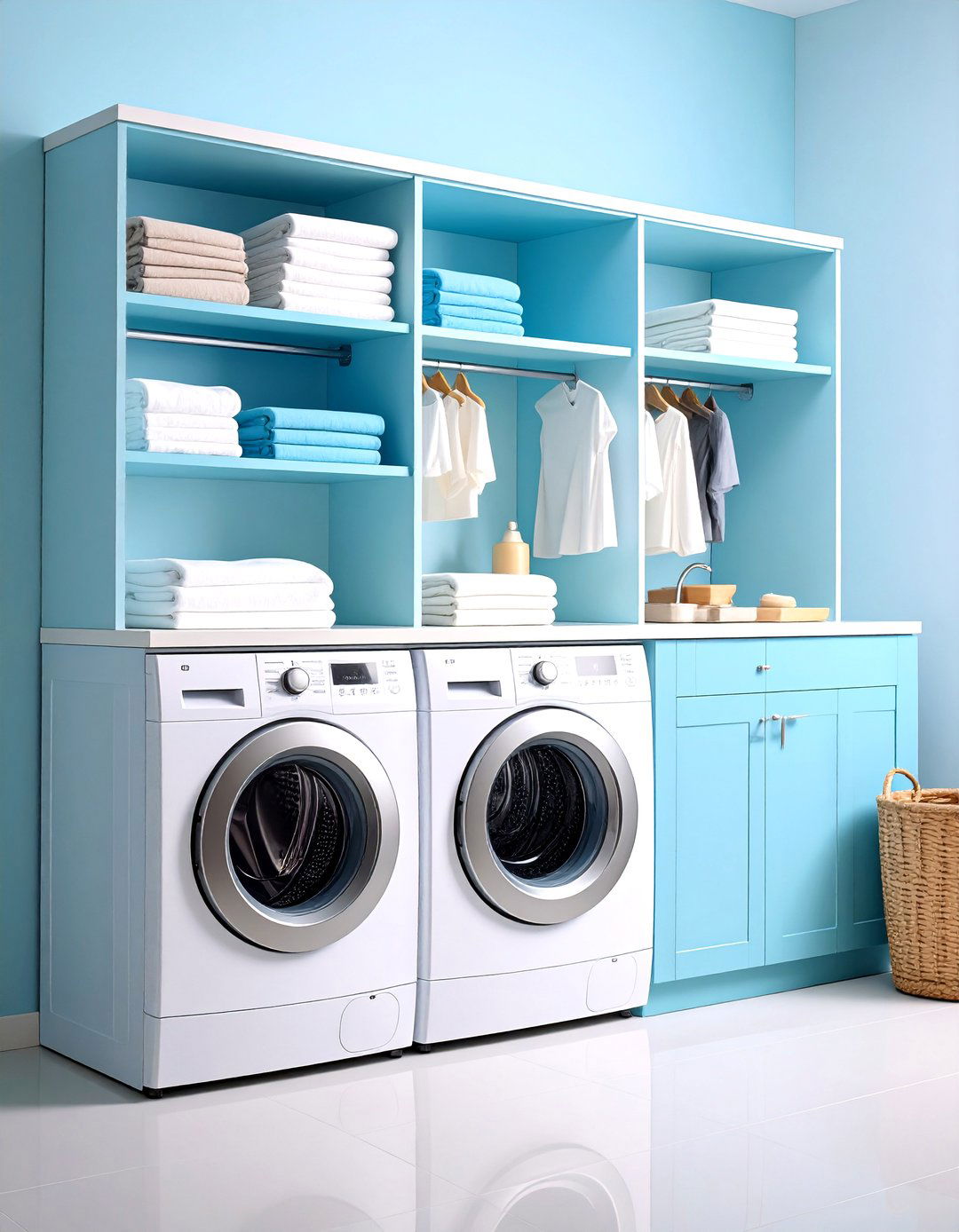Custom Cabinet with Internal Organization - 24 Laundry Detergent Storage Ideas