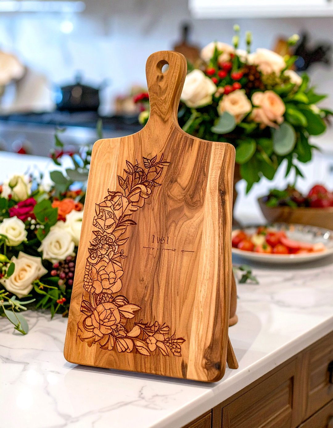 Custom Cutting Board with Wedding Date - 24 Wedding Gift Ideas for Bride