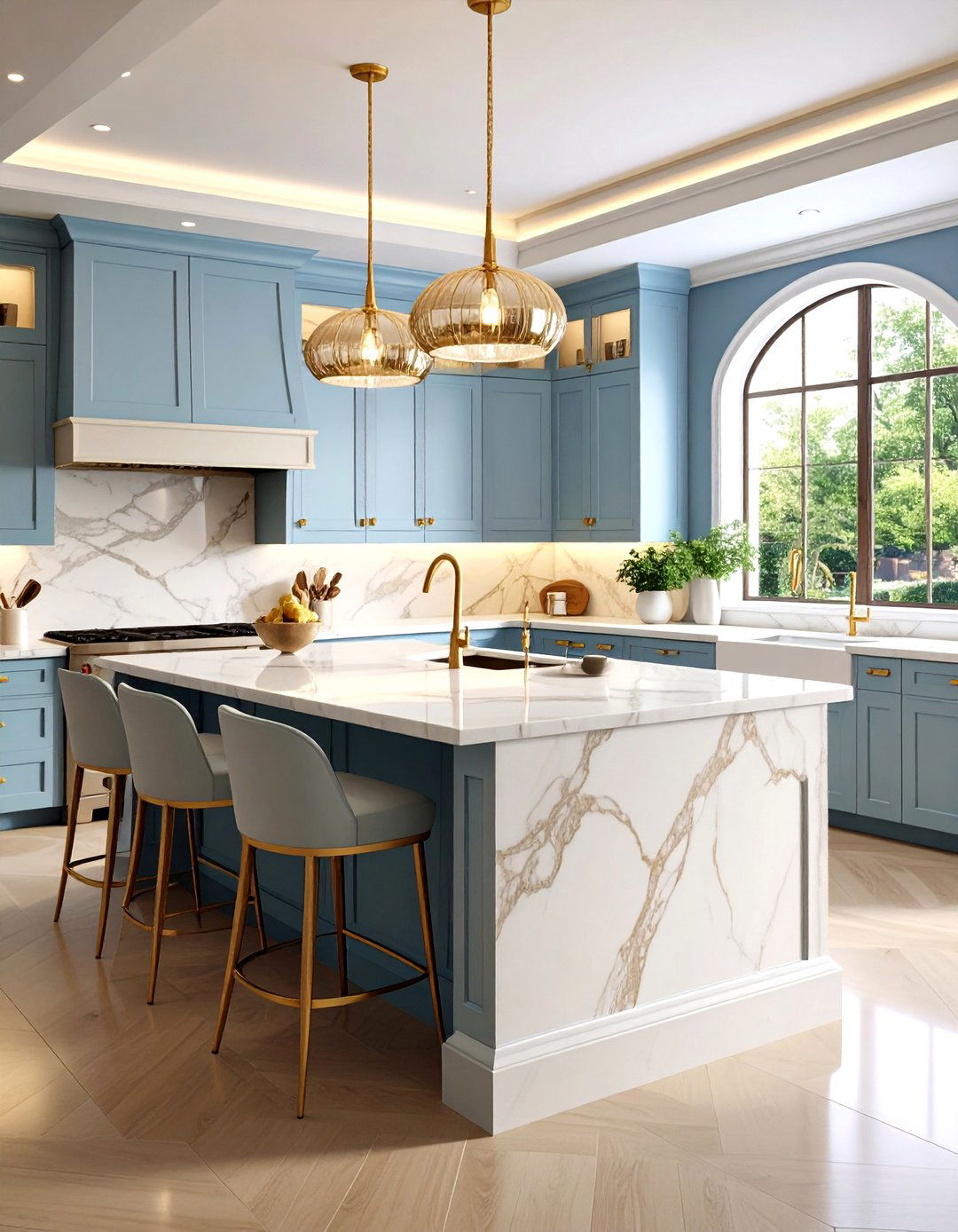 Custom Edge Profile Showcase Designs - 24 Quartz Kitchen Countertops