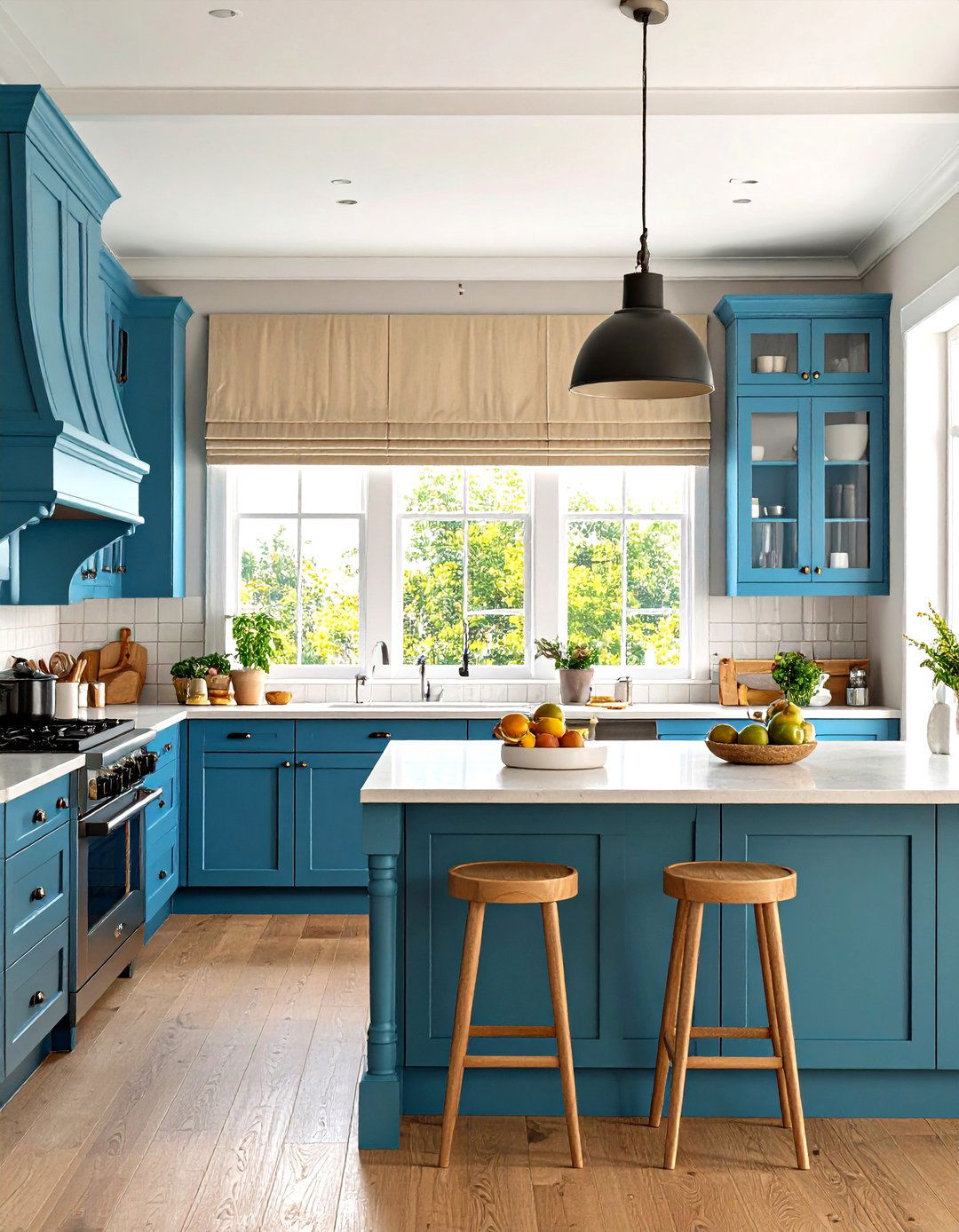 Custom Fitted Kitchen Valance with Perfect Proportions - 24 Kitchen Valance Ideas