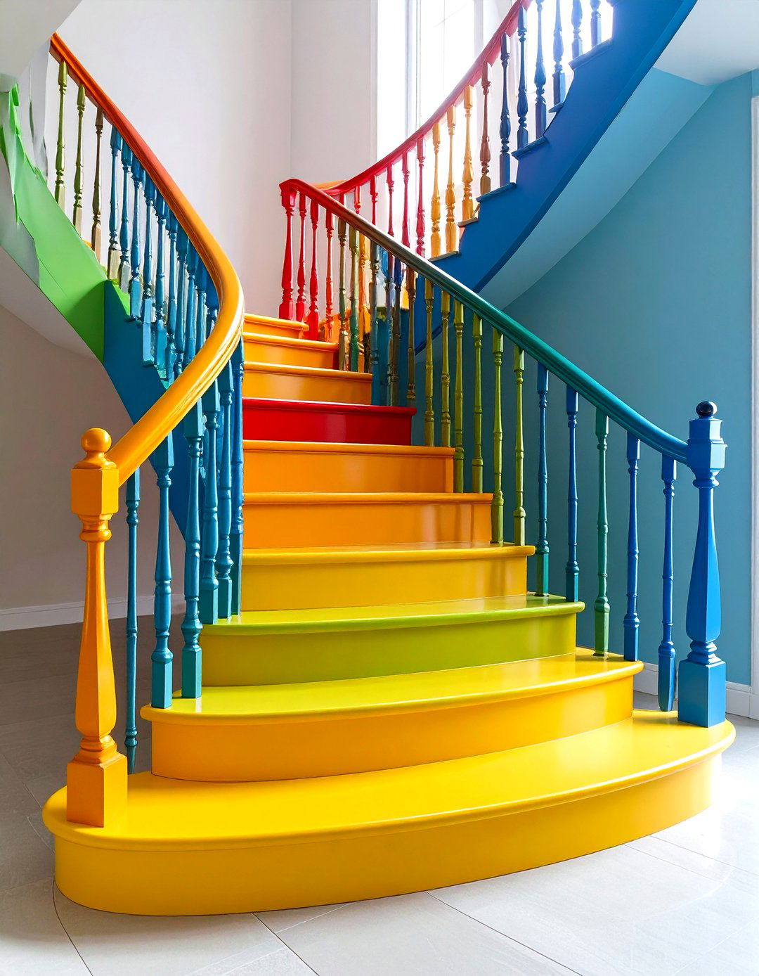 Custom Powder Coated Metal Railings - 24 Stair Railing Ideas