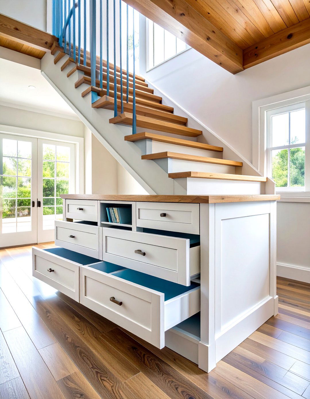 Custom Pull out Drawer System - 24 Under Stair Storage Ideas