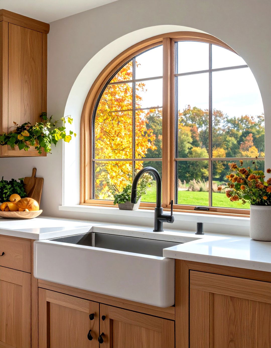 Custom Shaped Window Design - 24 Kitchen Window Ideas Over Sink