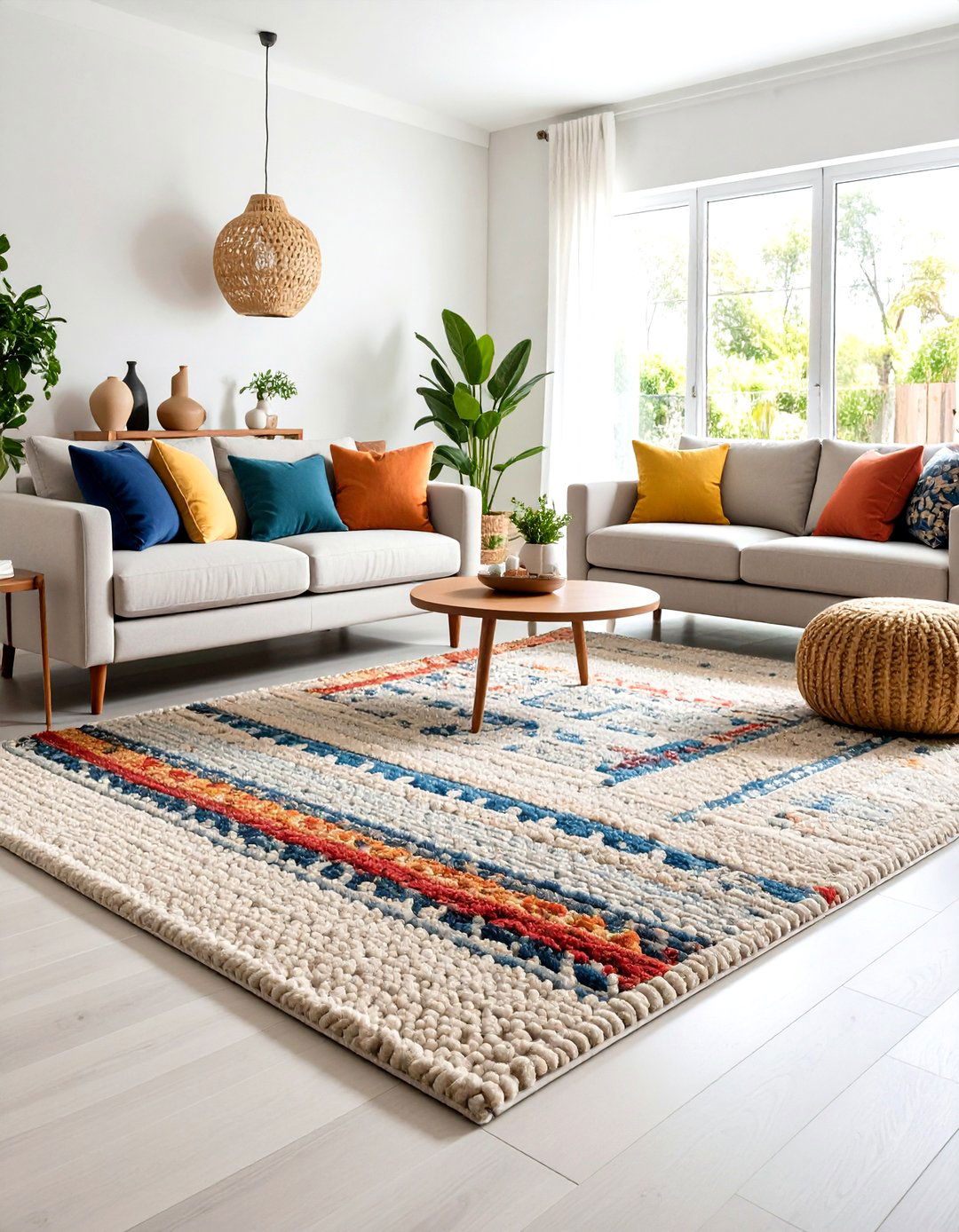 Cut and Loop Living Room Carpet Patterns - 24 Living Room Carpet Ideas