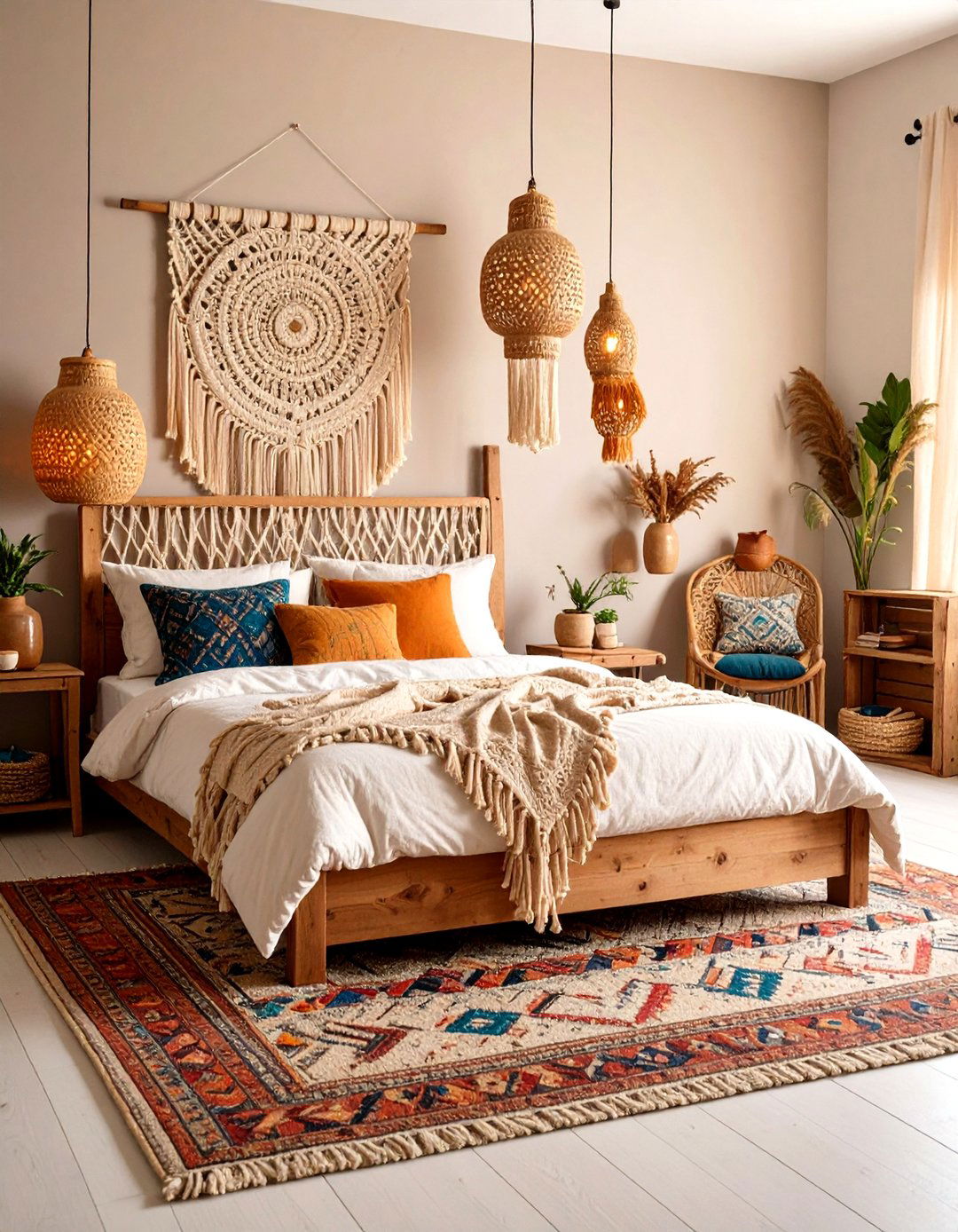 DIY Artisan Hipster Bedroom with Handcrafted Elements - 24 Hipster Bedroom Ideas