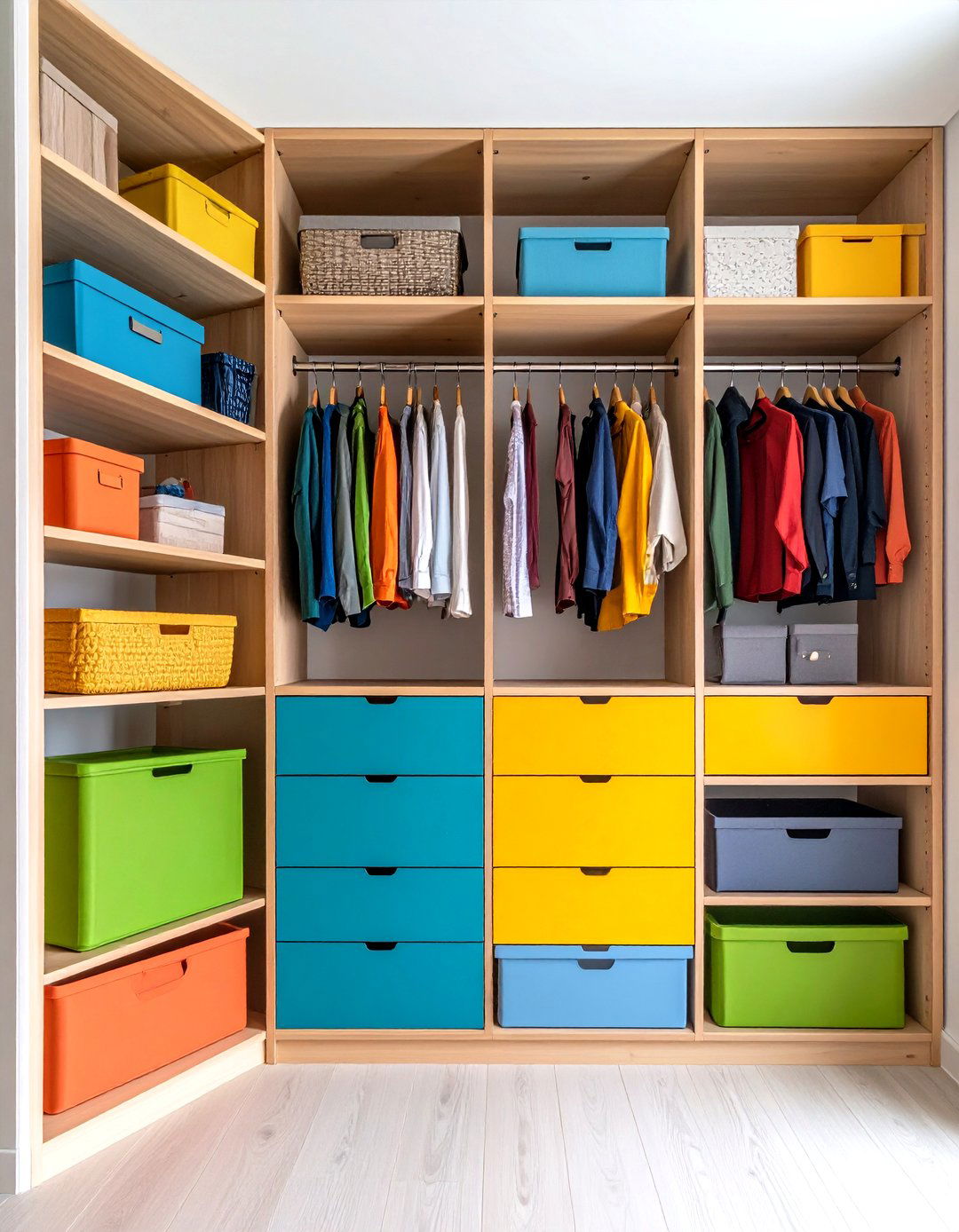 DIY Budget Friendly Shelving Solution - 24 Nursery Closet Ideas