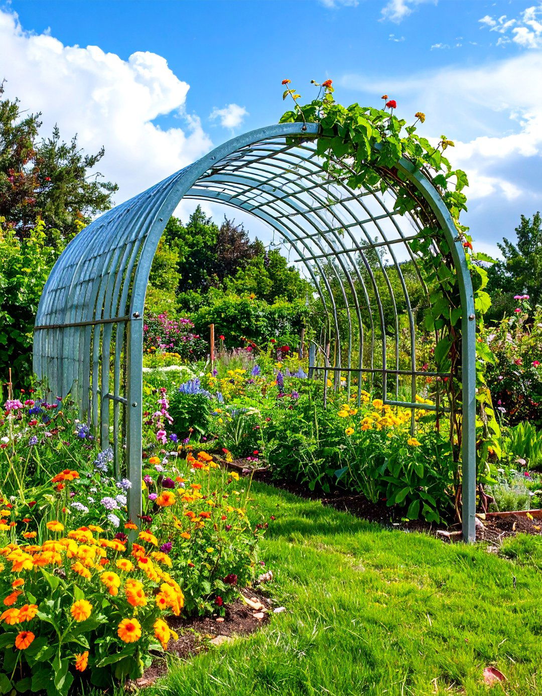 DIY Cattle Panel Trellis Arch - 24 Garden Arch Ideas