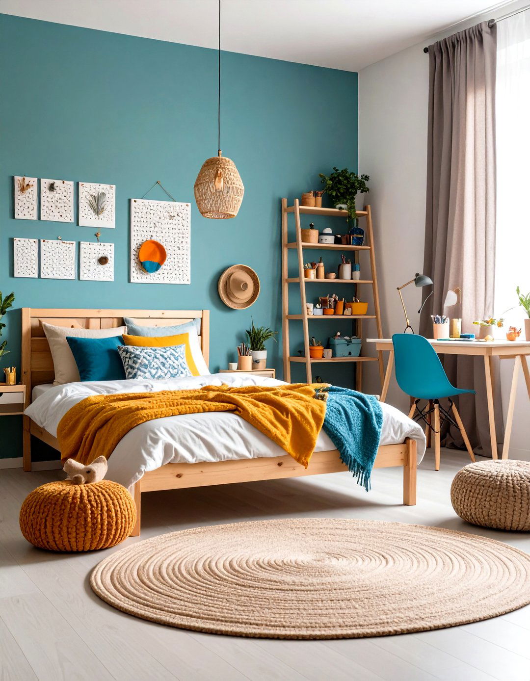 DIY Craft Corner Room with Creative Supplies - 24 Indie Room Ideas