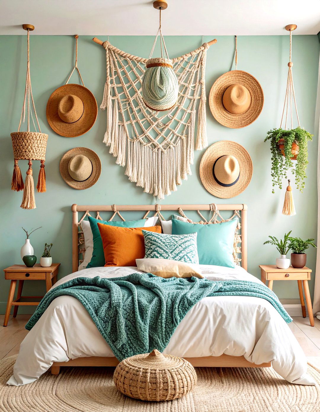 DIY Rope and Hook Hat Display - 24 Hat Rack Ideas