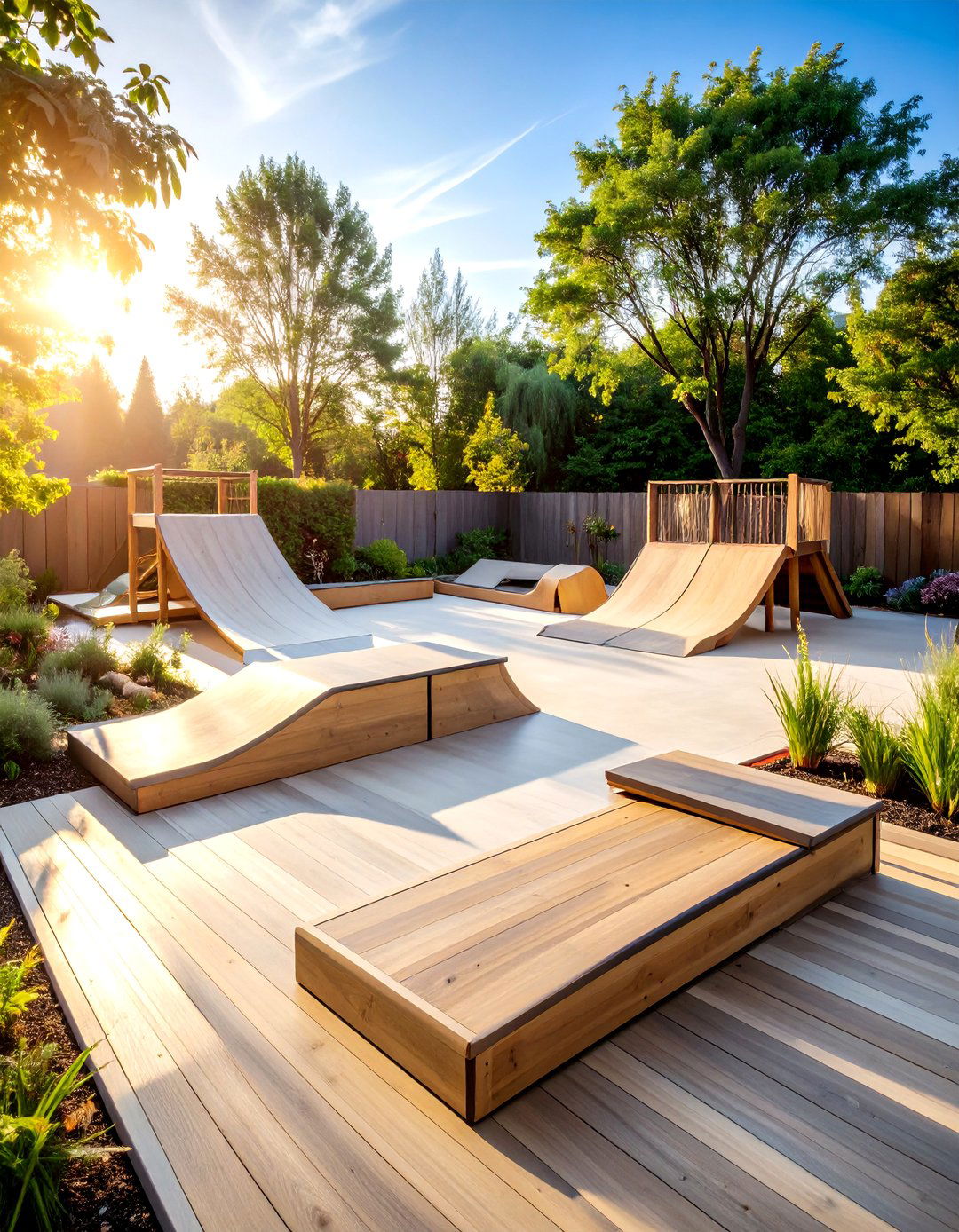 DIY Skateboard and Scooter Park - 24 Backyard Ideas for Kids