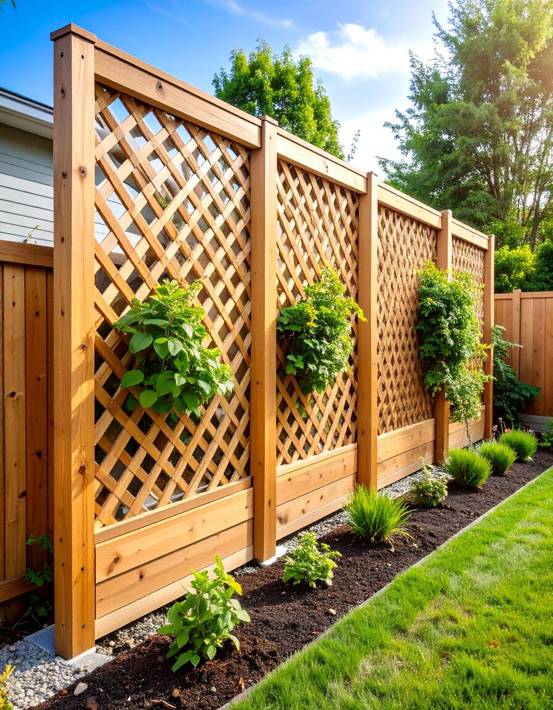 DIY Trellis Screens - 24 Backyard Privacy Ideas