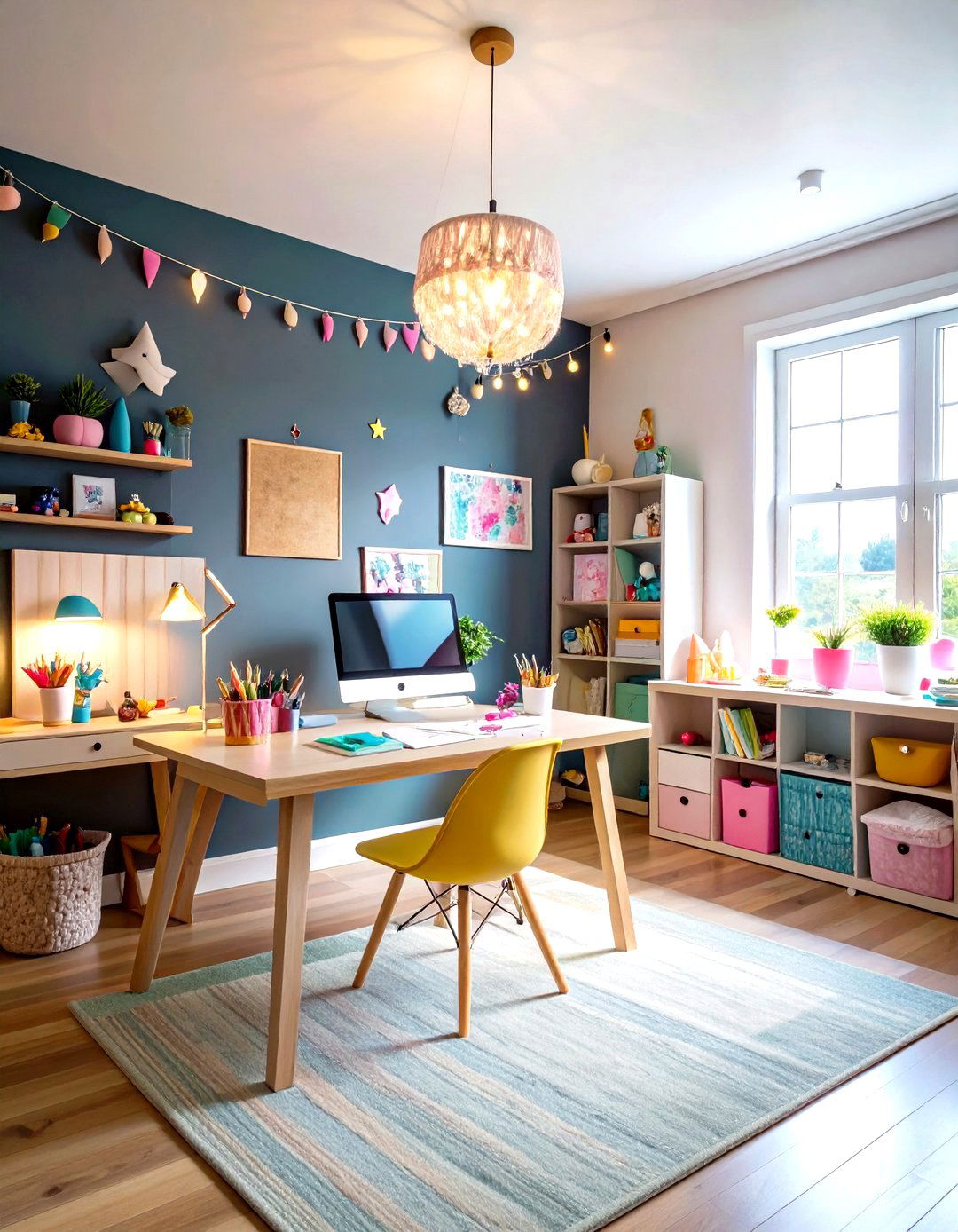 DIY Unicorn Craft Studio - 24 Unicorn Bedroom Ideas
