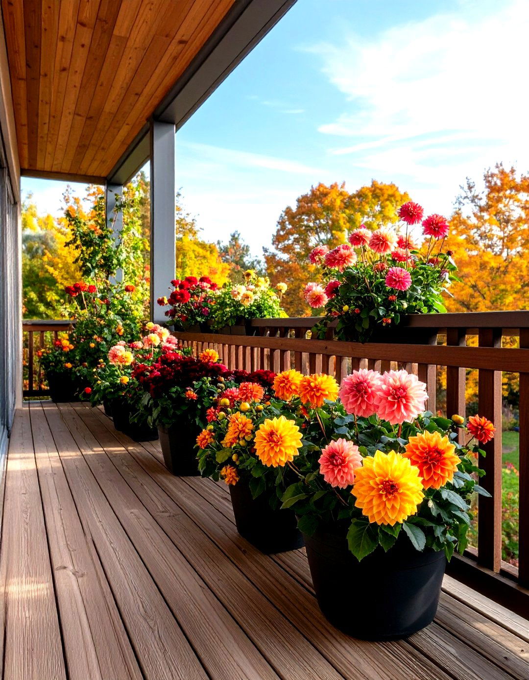 Dahlia for Late Season Spectacular Blooms - 24 Flowering Plants for Balcony