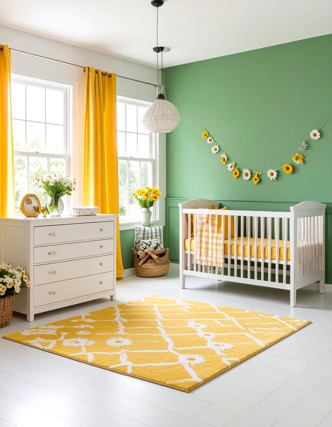 Daisy Chain Nursery - 24 Floral Nursery Ideas