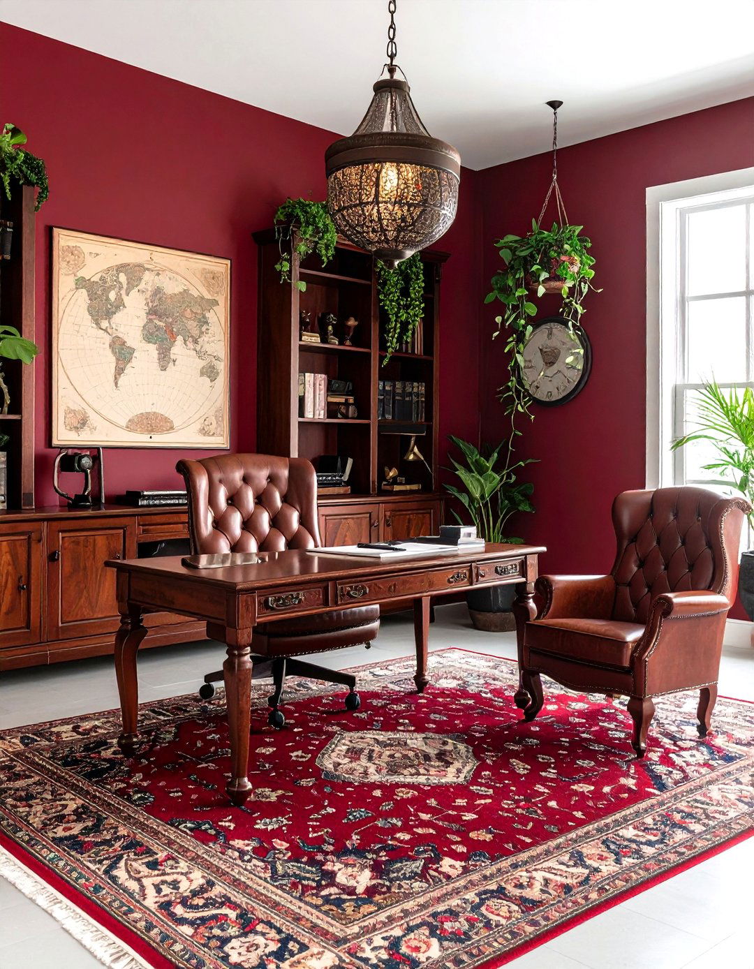 Dark Academia Home Office Study - 24 Gothic Boho Decor Ideas