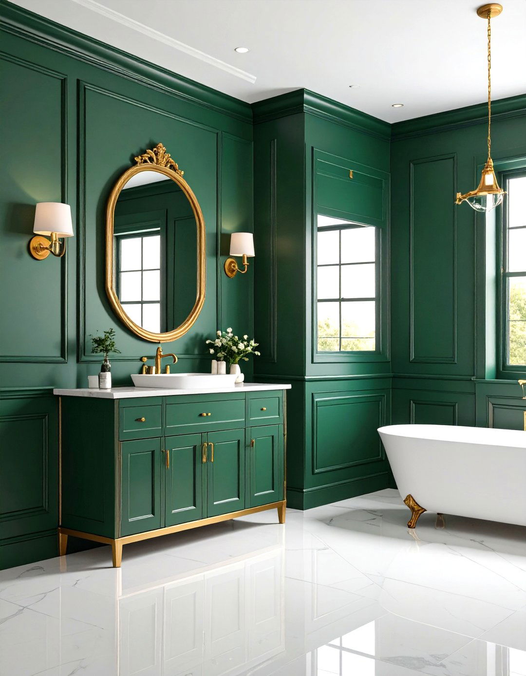Dark Academia Library Style - 24 Powder Room Wainscoting Ideas