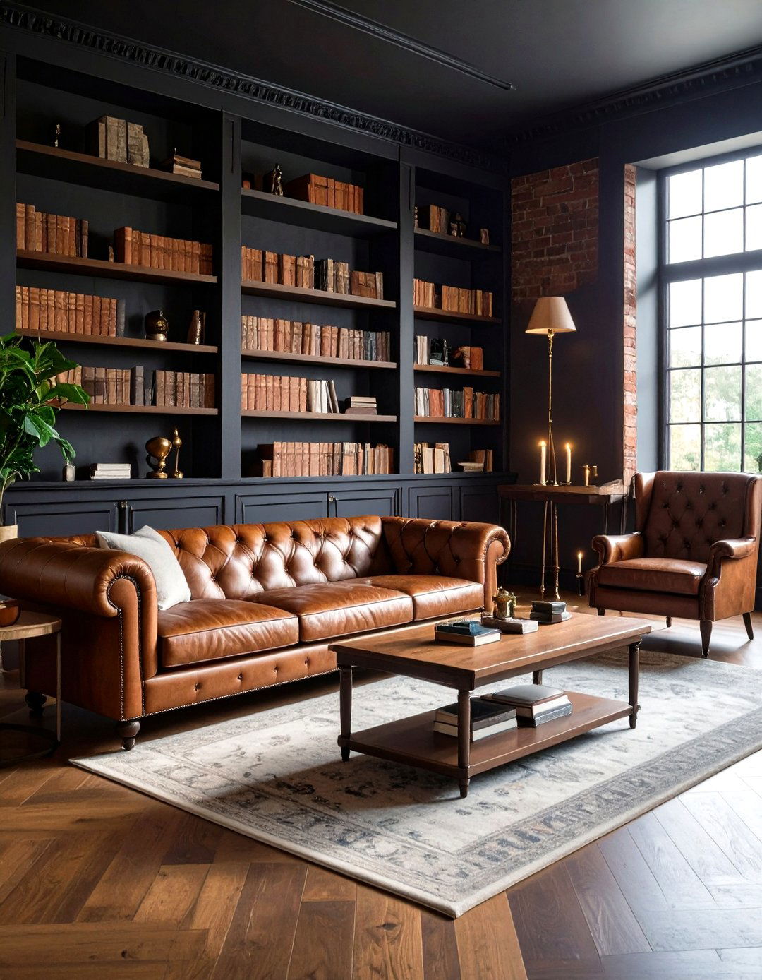 Dark Academia Small Apartment Design - 24 small apartment decorating ideas