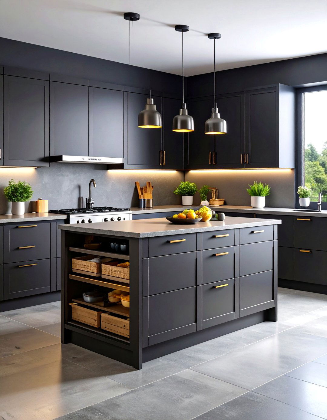 Dark Cabinet Storage Solutions - 24 Dark Wood Kitchen Cabinets