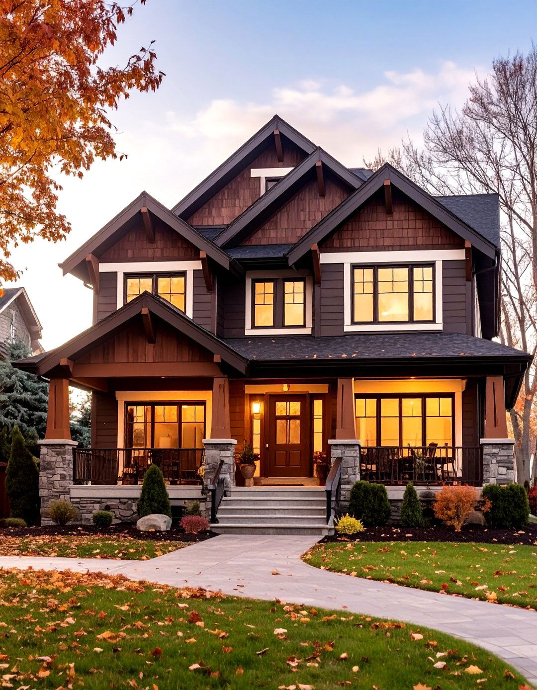 Dark Chocolate Brown Siding Style - 24 Brown Exterior House Colors