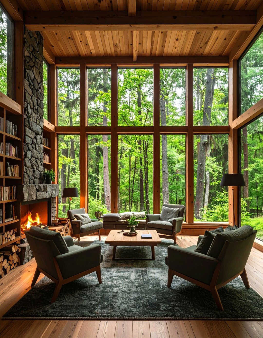 Dark Forest Reading Retreat - 24 Dark Academia Interior Design Ideas