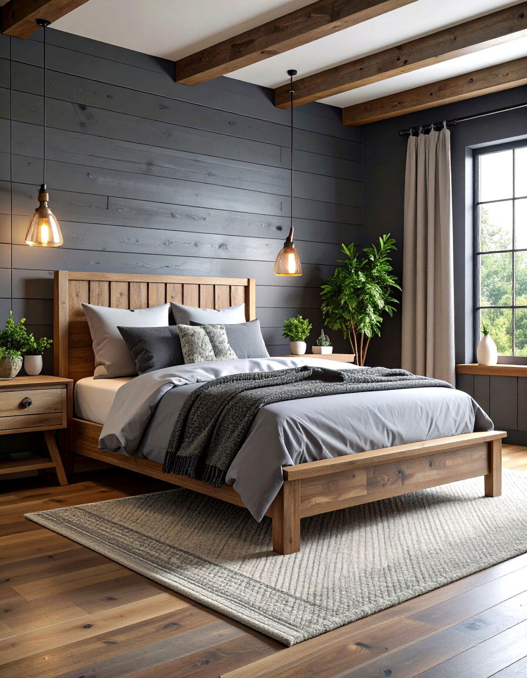 Dark Grey Modern Farmhouse Blend - 24 Dark Grey Bedroom Ideas