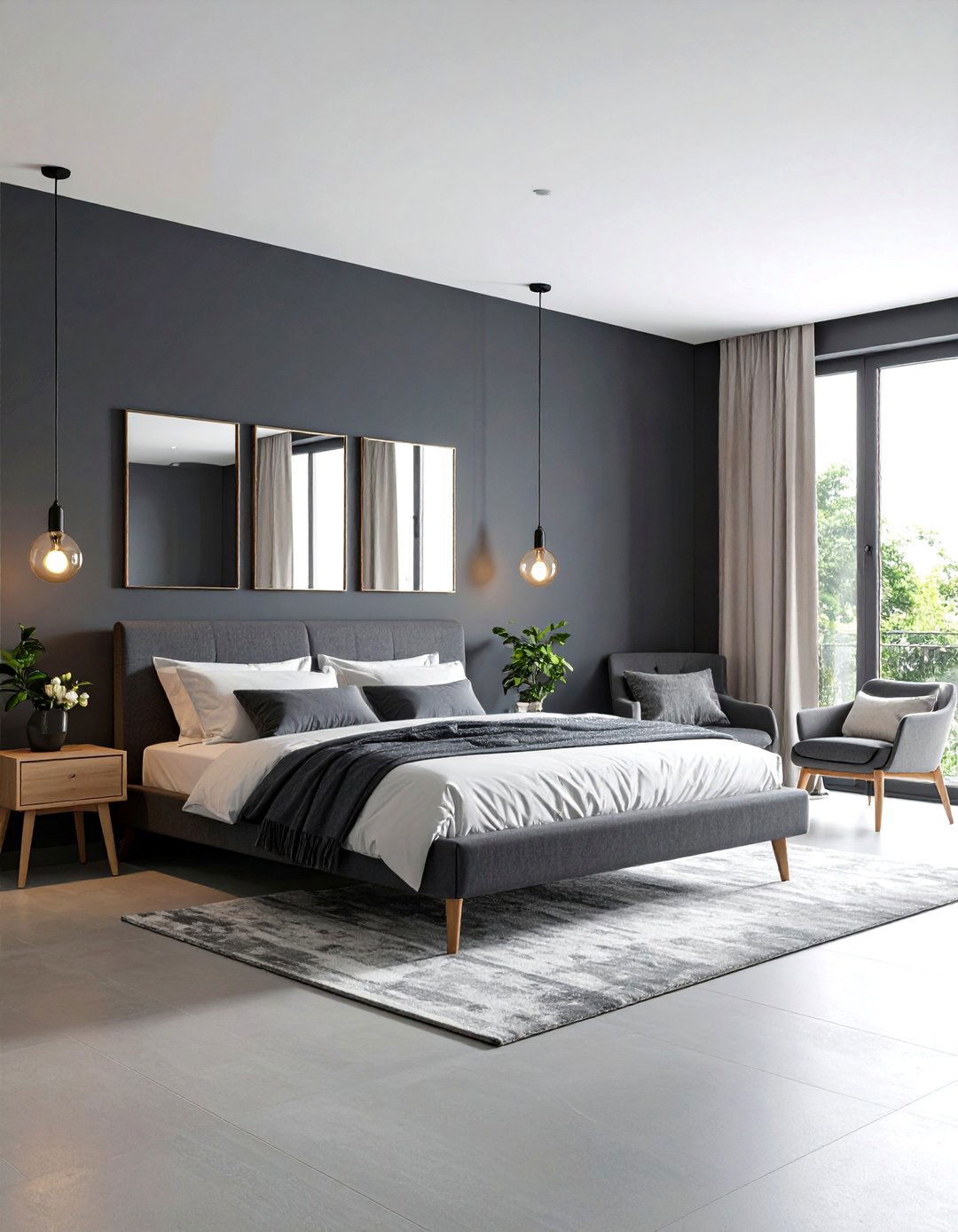Dark Grey Small Space Solution - 24 Dark Grey Bedroom Ideas