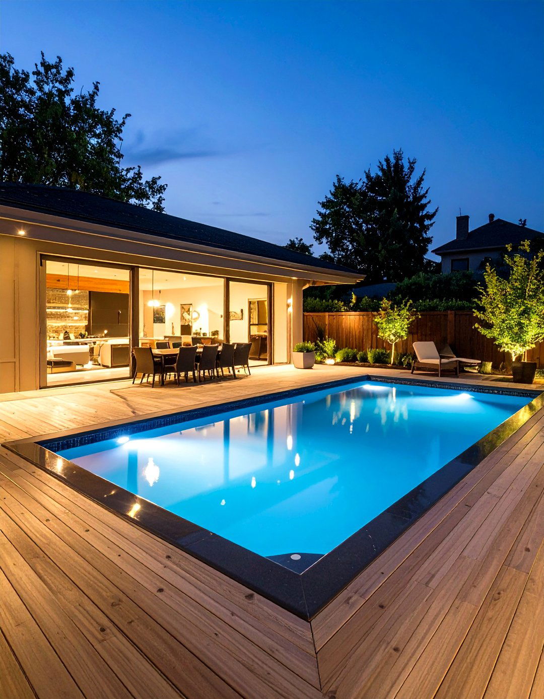 Dark Interior Finish Pool - 24 Backyard Pool Ideas