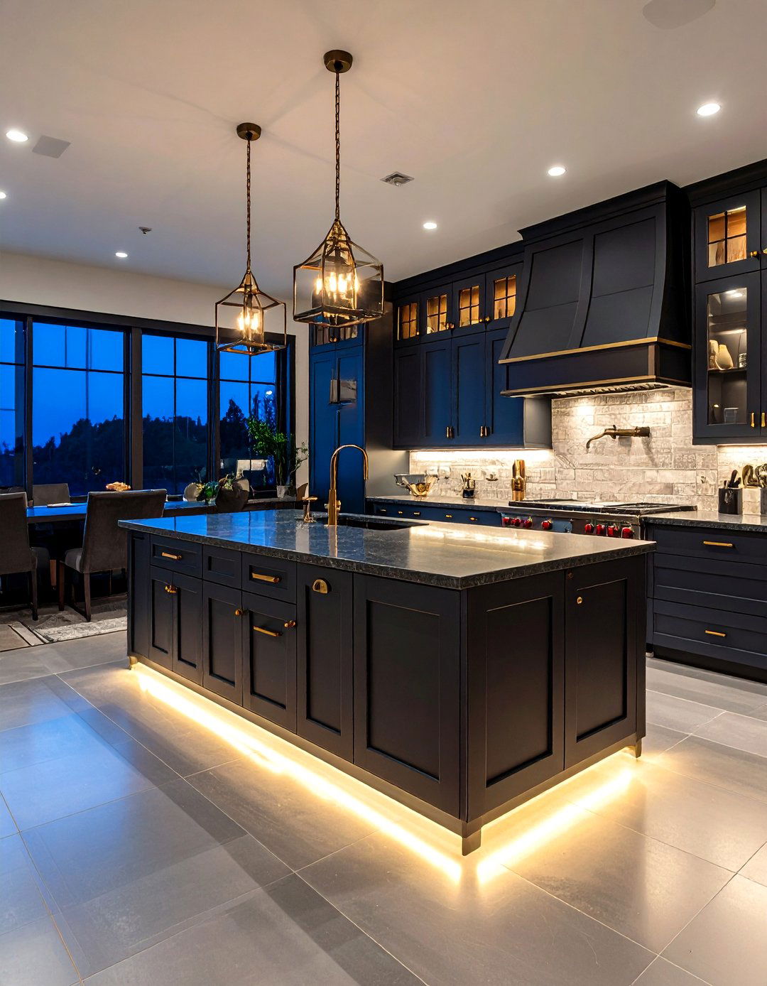 Dark Moody Barndominium Kitchen Atmosphere - 24 Barndominium Kitchen Ideas