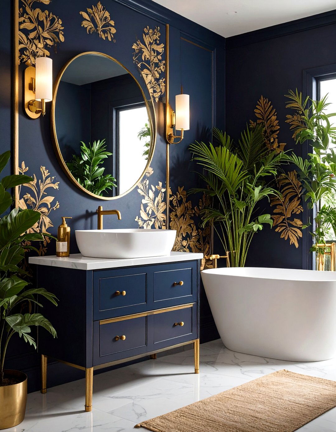 Dark Moody Bathroom Wallpapers - 24 Bathroom Wallpaper Ideas