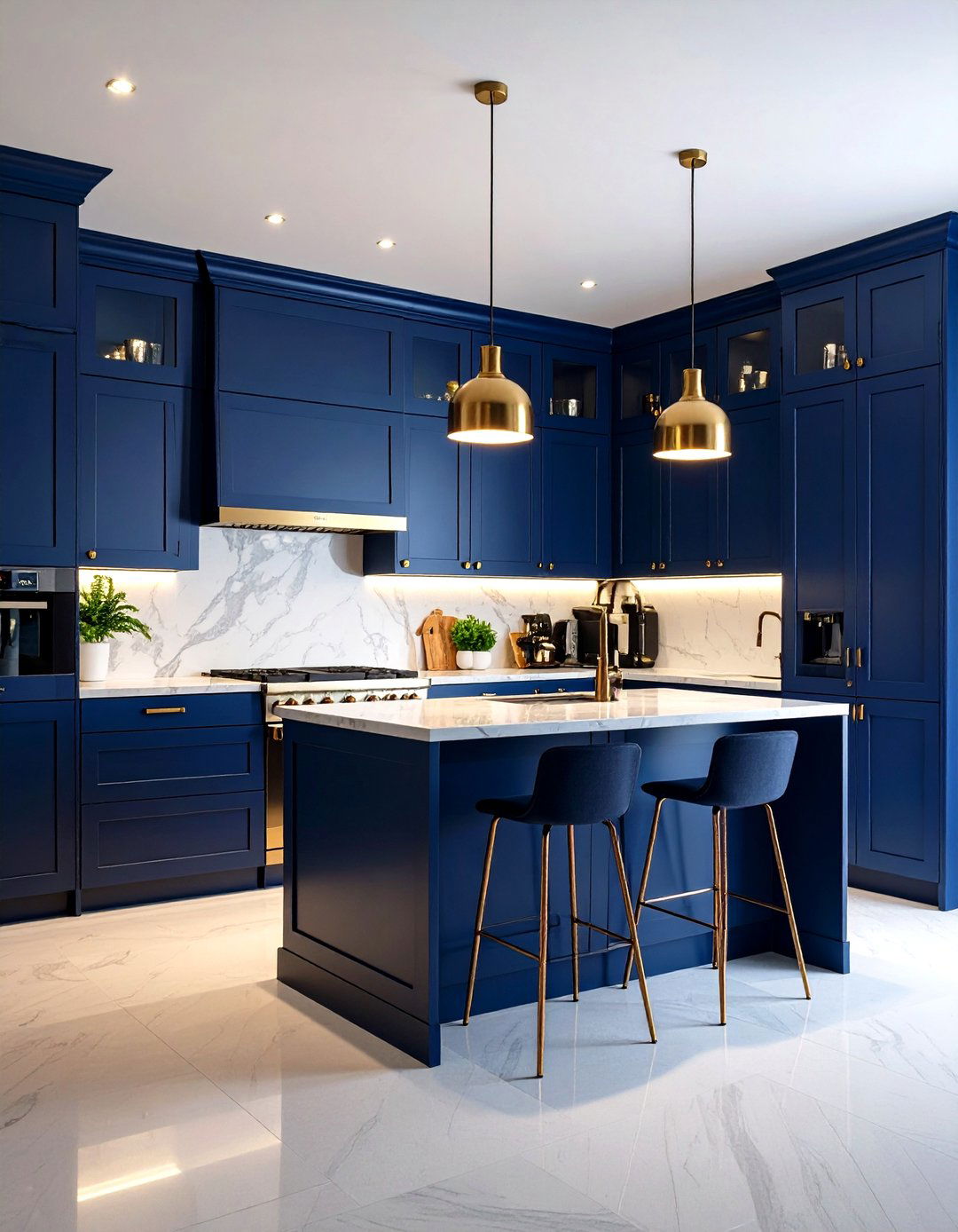 Dark Moody Galley Kitchen Design - 24 Galley Kitchen Ideas