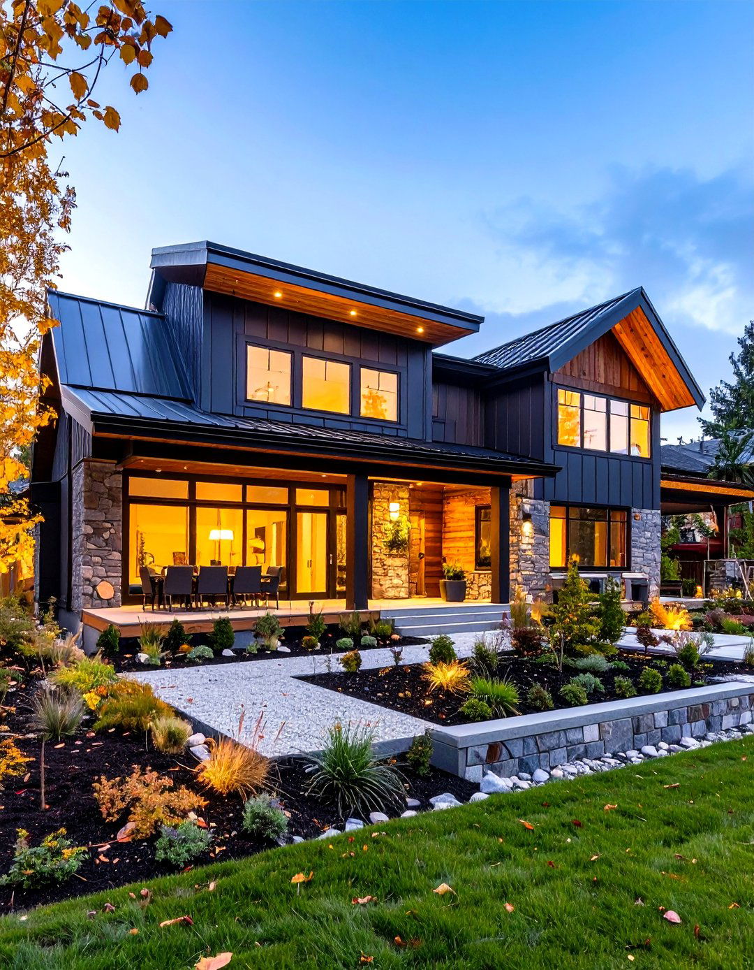 Dark Navy Cement Board Modern Rustic - 24 Midnight Blue & Dark Blue House Siding Colors