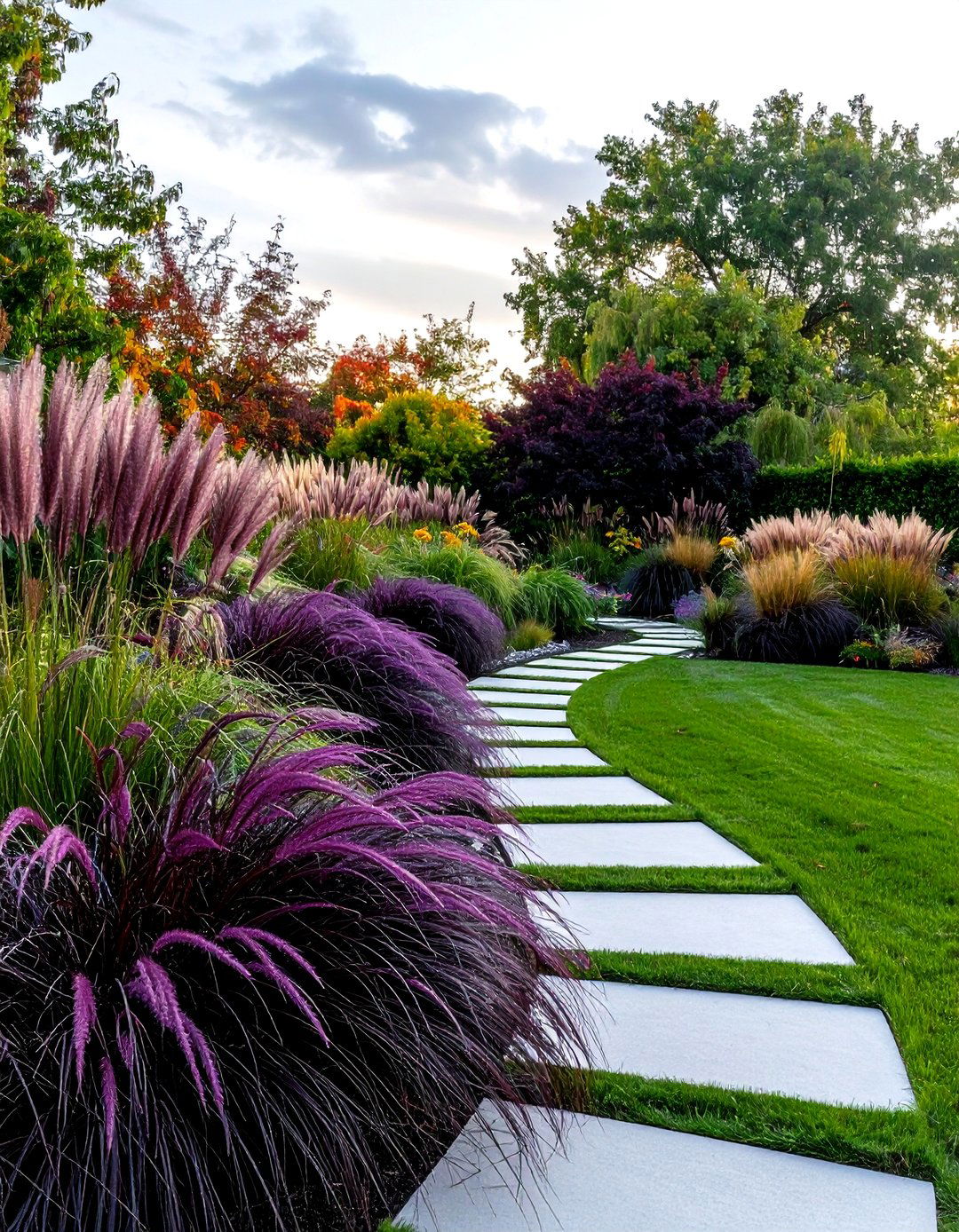 Dark Ornamental Grass Gardens - 24 Gothic Garden Ideas