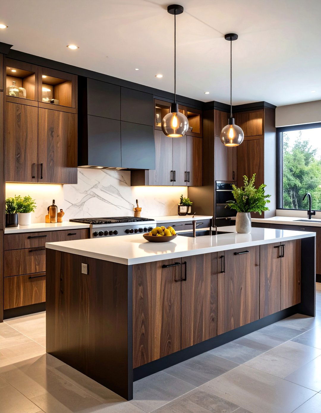 Dark Stained White Oak Dramatic Designs - 24 Kitchens With White Oak Cabinets