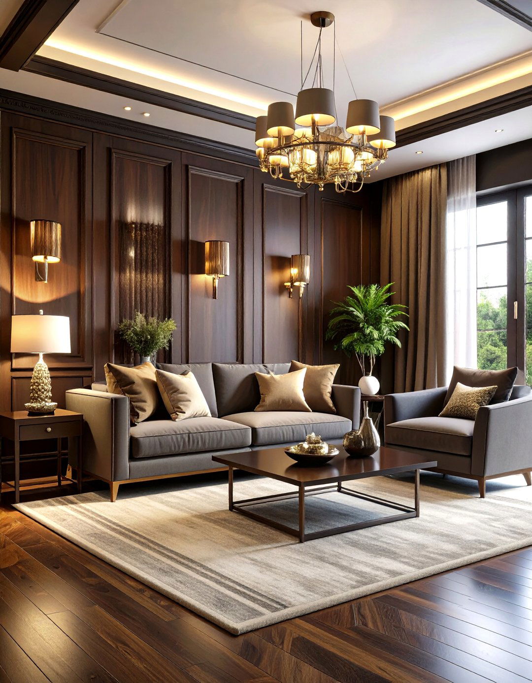 Dark Wood Paneling Living Room - 24 Dark Living Room Ideas